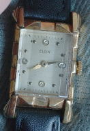 Elgin flared lug art deco tank case watch